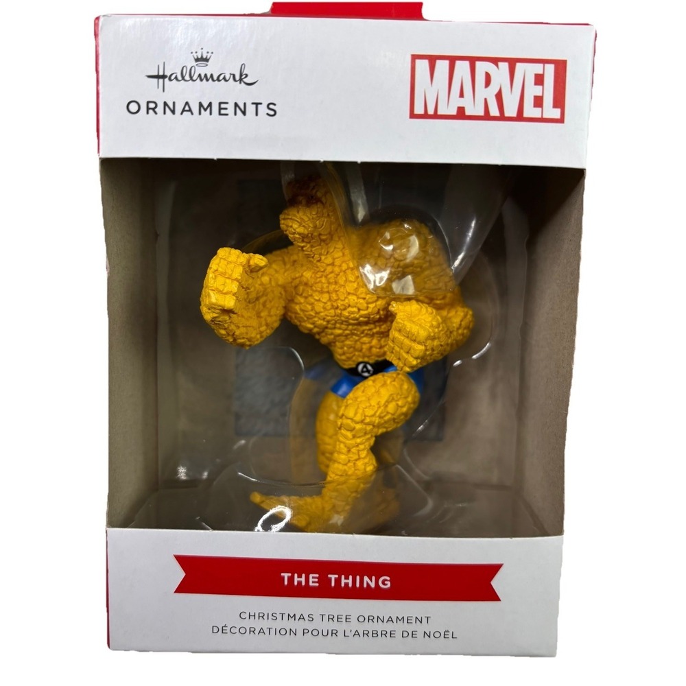 NEW 2025 Hallmark Marvel‎ THE THING Fantastic 4 Hanging Christmas Ornament NIB